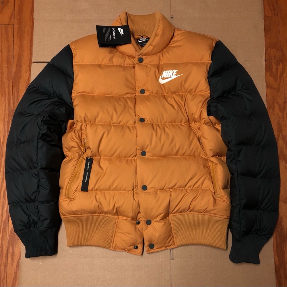 Brand new men’s down fill bomber jacket